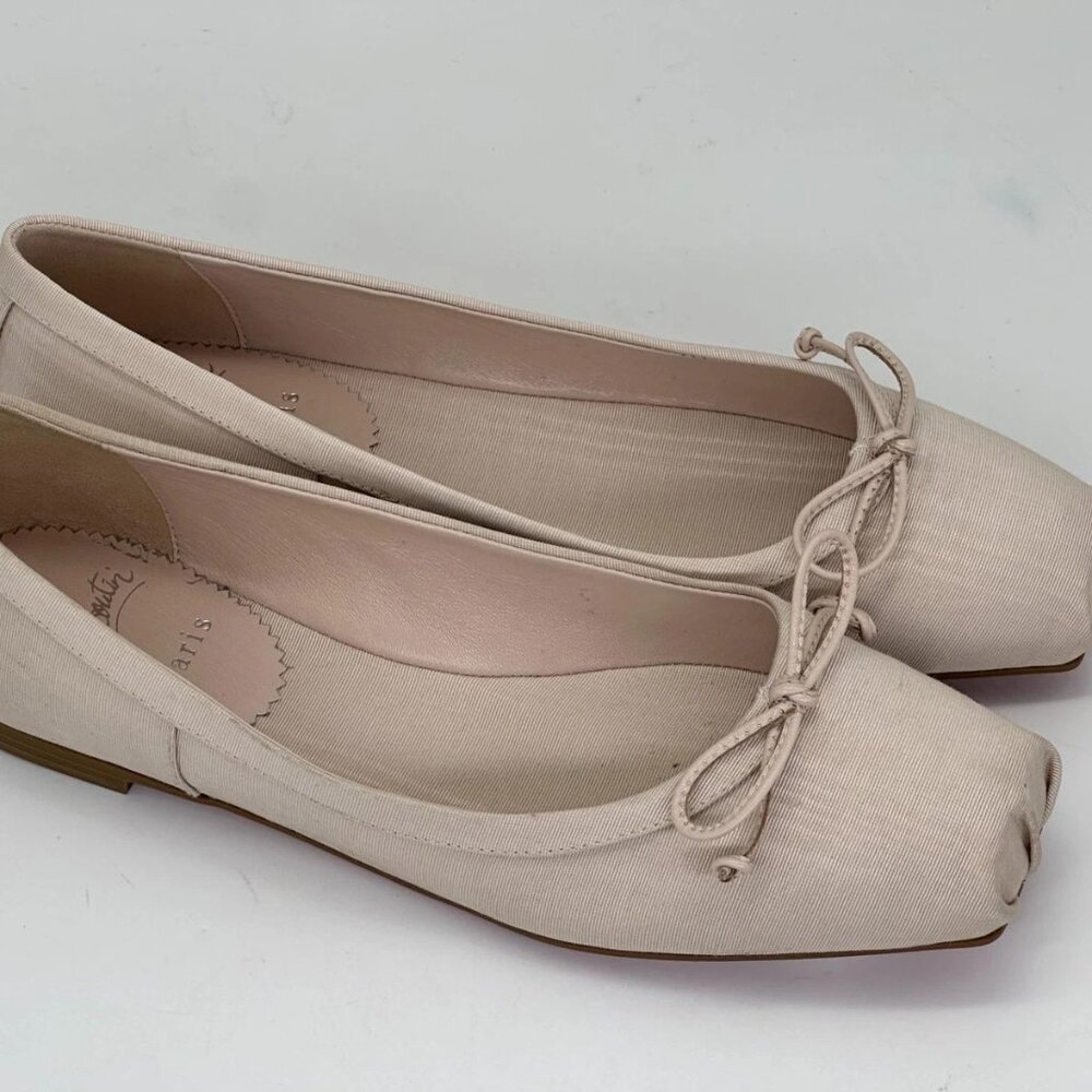 Christian Louboutin MAMADRAGUE Silk Fabric Ballerina Ballet Flats Size 38 - $795